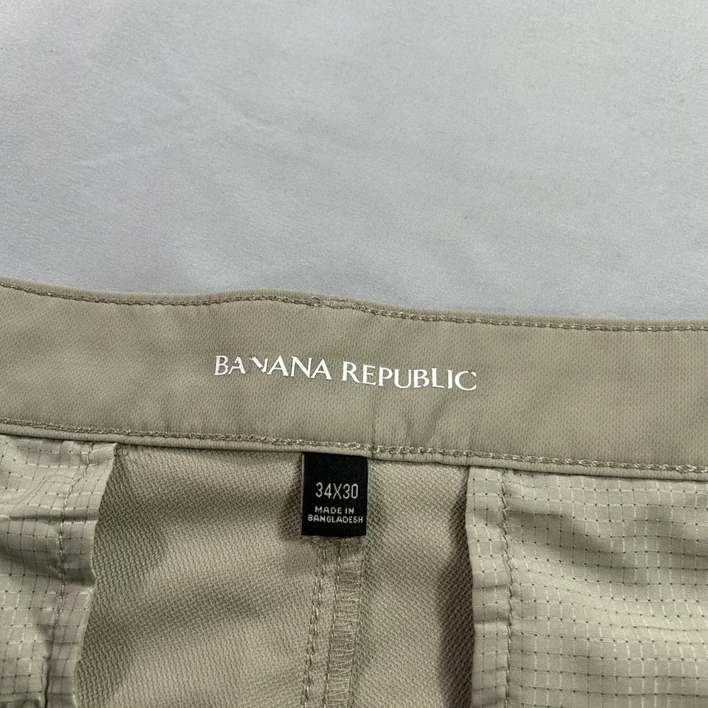 Banana Republic Pants Mens 34x29 Beige Golf Performance Lightweight Preppy Adult